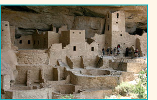 Well-preserved architecture in the Mesa Verde region.